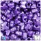 BeadTin Dark Purple Pearl 13mm Butterfly Plastic Pony Beads (250pcs)